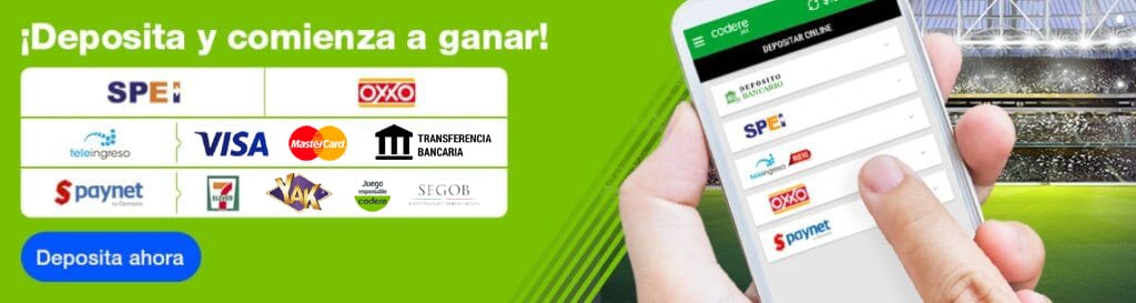 Con la App Codere podrás apostar en cualquier lugar de México.