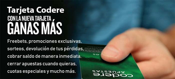 La tarjeta Codere te ofrece múltiples beneficios y te permite gestionar tu cuenta de un modo más organizado.