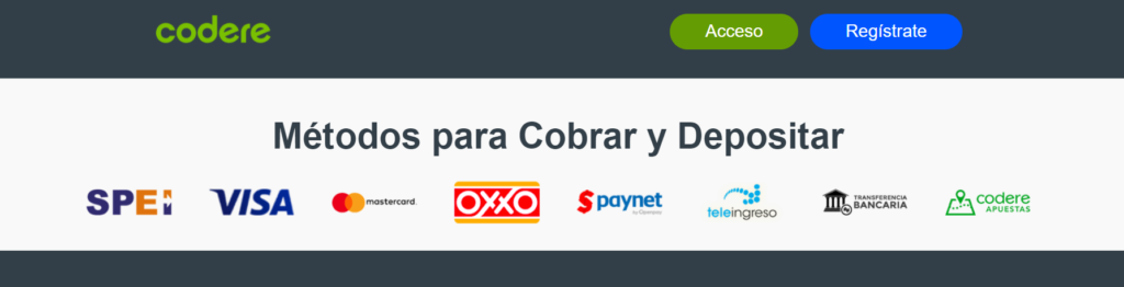 codere ingresar dinero mexico