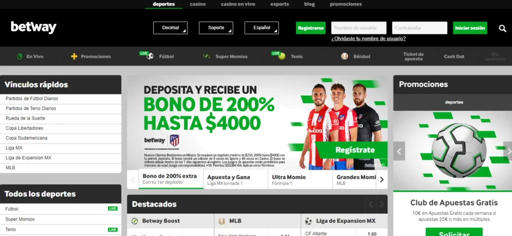 betway codigo promocional