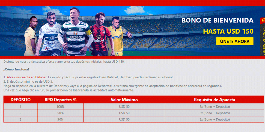 peru dafabet bonos promociones
