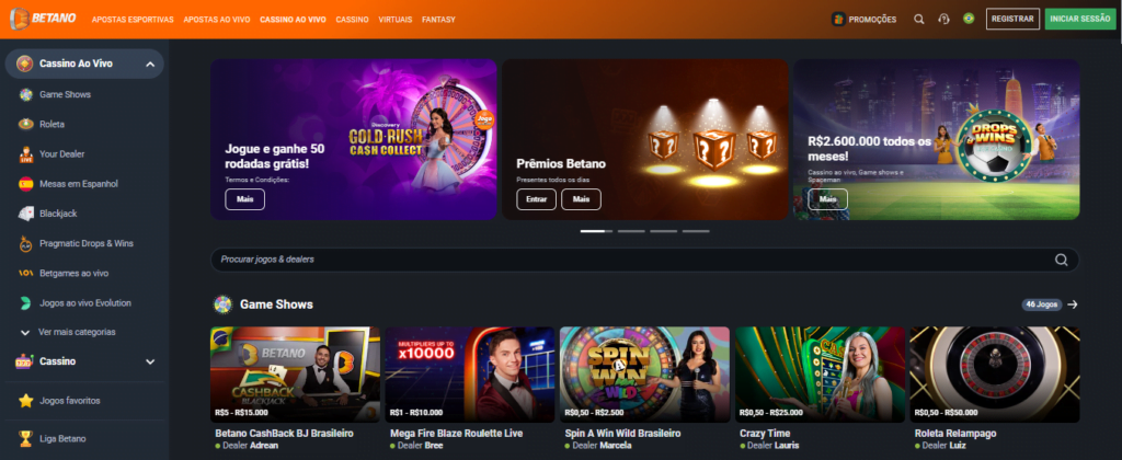 betano bonus live casino