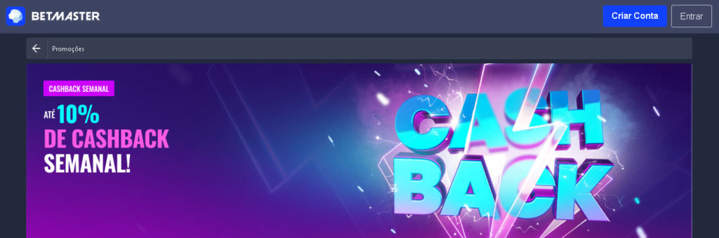 betmaster oferta cassino ao vivo