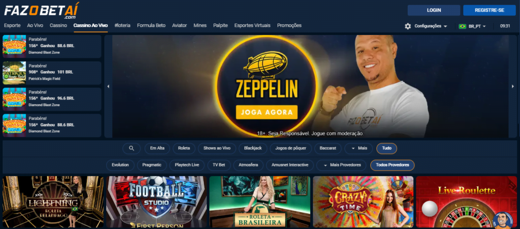 FazOBetAi bonus cassino ao vivo