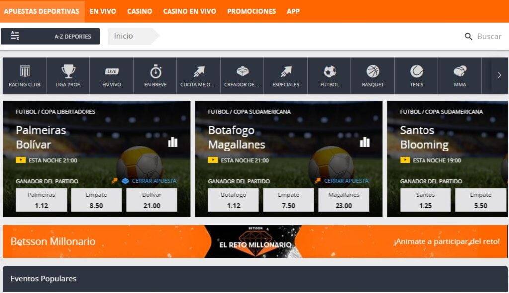 betsson oferta apuestas