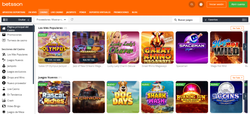 betsson oferta casino
