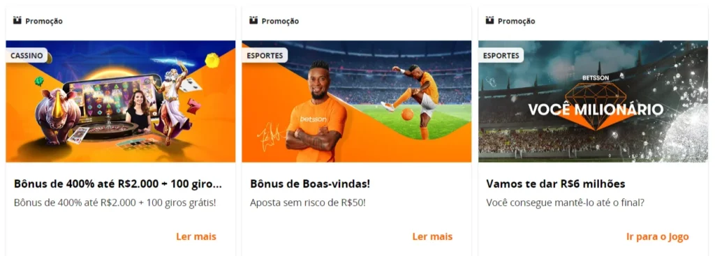 betsson oferta futebol