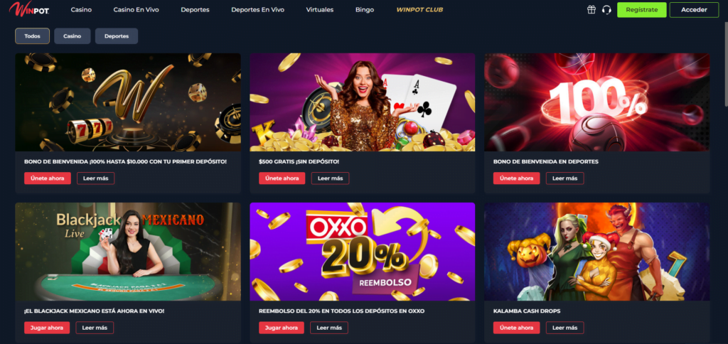 winpot bono gratis