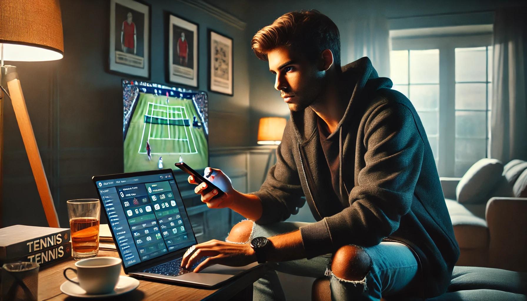 codere chico apostando en tenis
