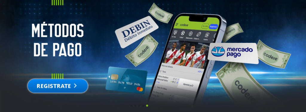 codere métodos de pago