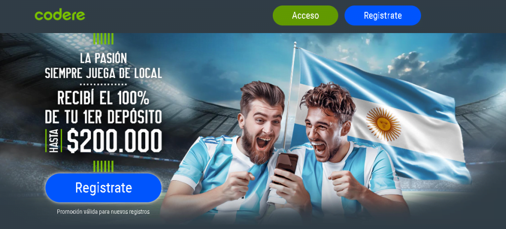 codere nuevo bono apuestas deportivas