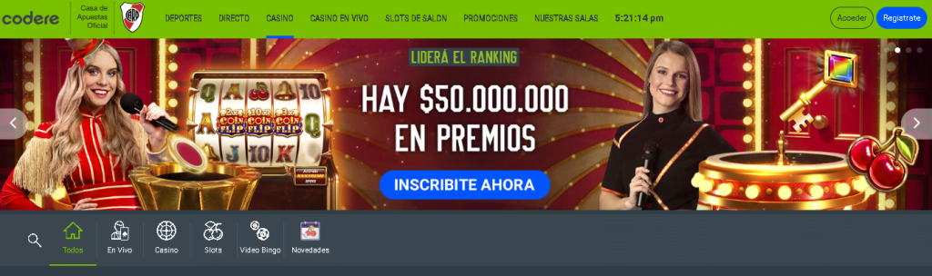 codere ranking premios
