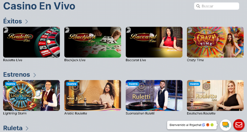 rojabet bono casino en vivo