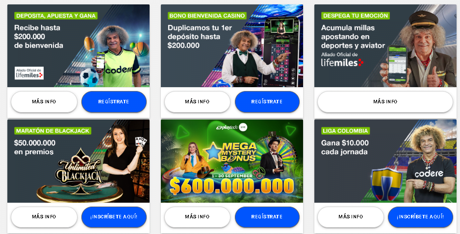 codere bono sin depósito
