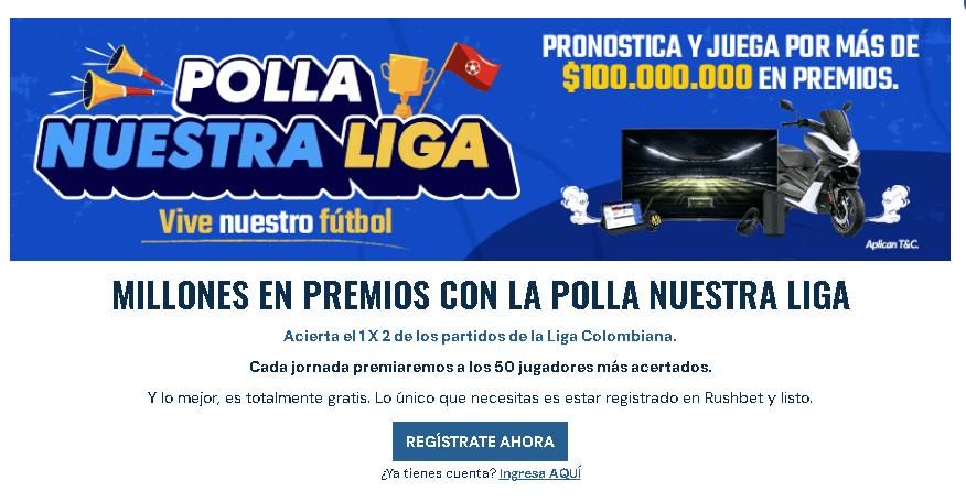 rushbet polla nuestra liga