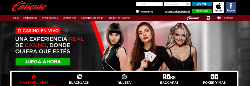 caliente casino en vivo
