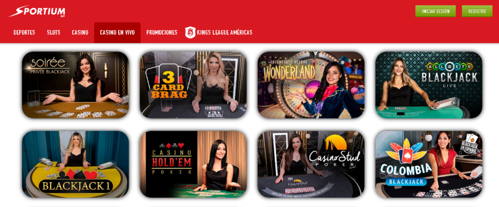 sportiumbet casino en vivo