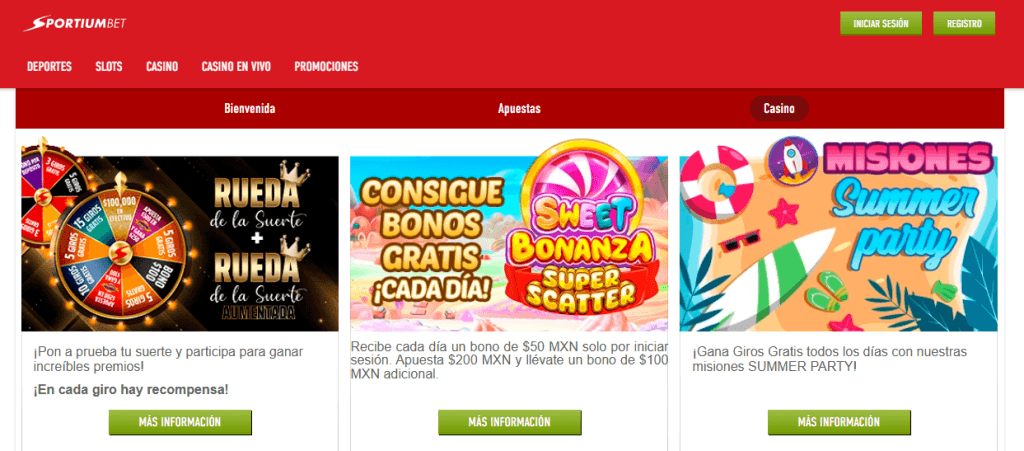 sportiumbet ofertas de casino