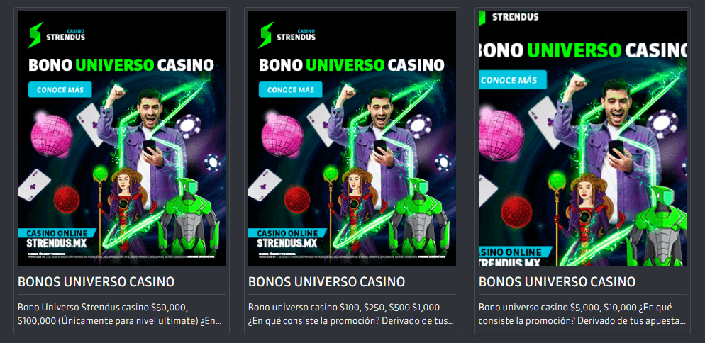 strendus bono bienvenida casino