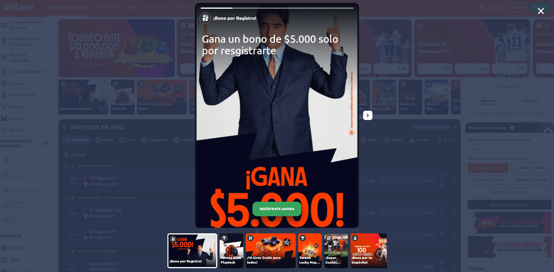 betano bono apuestas combinadas